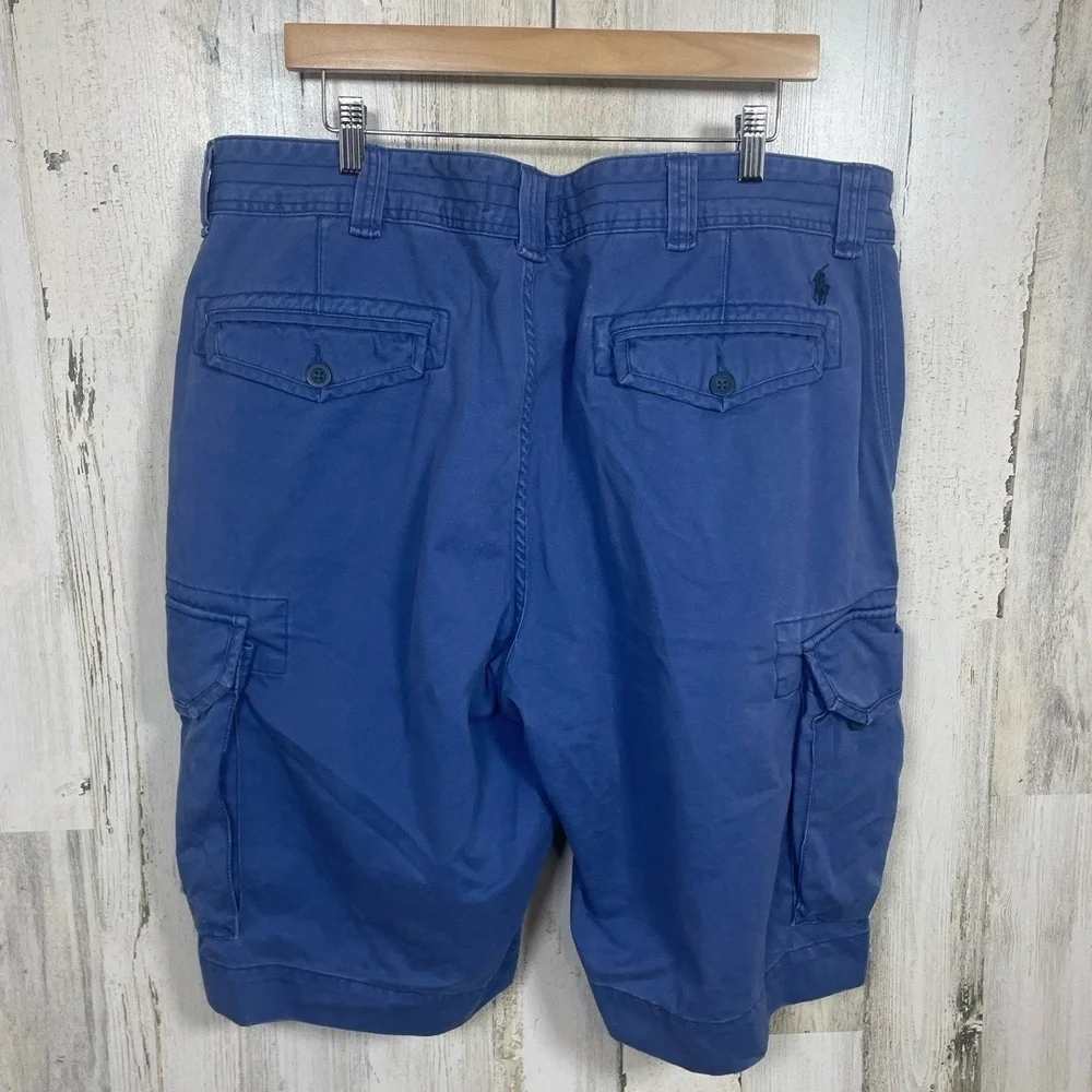 Polo Ralph Lauren‎ Cargo Shorts Mens 42T Blue Casual Utility Durable Pockets